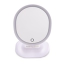 Oval LED Makeup Mirror, White (USB Rechargeable)