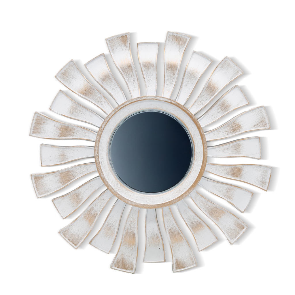 Wavy Decorative Wall Mirrors, Brushed Gold (Set of 3)