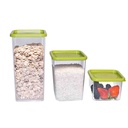 3-Piece Dry Food Container Set, Glass (430/880/1300 ml)